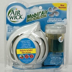 Air Wick Mobil Air Portable Fan Diffuser Crisp Breeze NOS